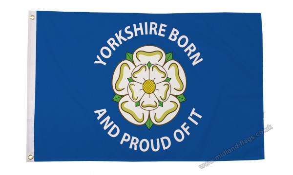 Yorkshire Born And Proud of It Flag